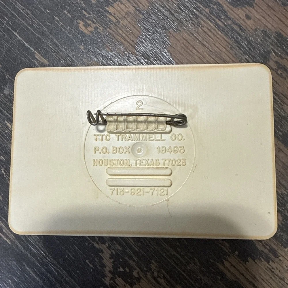 Michelob Houston Open 1981 Season Clubhouse Badge The Woodlands, TX‎